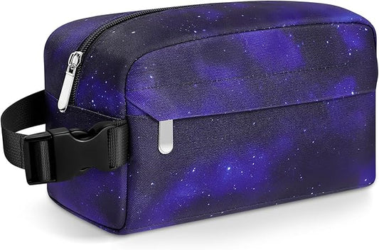 Small Insulated Snack Bag Lunch Bag for Kids Lunch Box for Women/Men, Collapsible [3L/5-Can] Reusable Lunch Bag Cooler Bag for Bottle with Handle Buckle for Work School Travel (Starry Sky)
