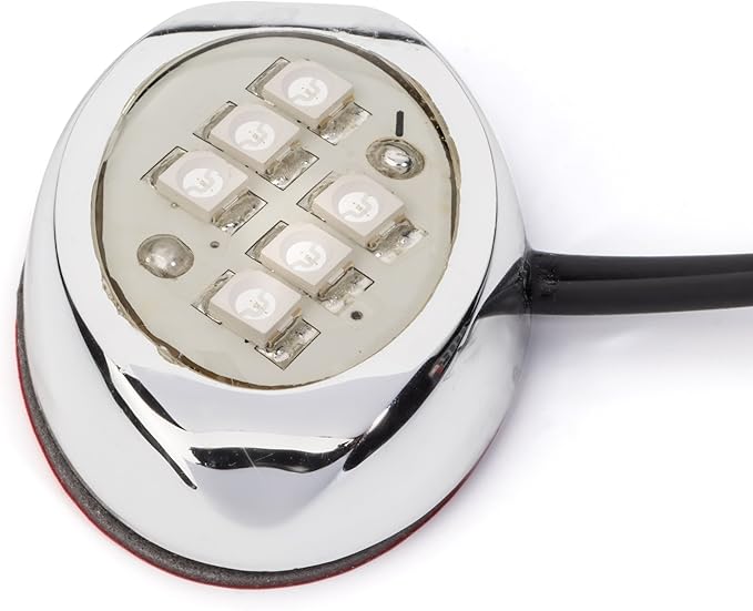 Oznium LED Modules (Round Chrome, Amber LED)