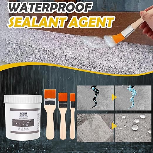 21 OZ (600g) Jaysuing Invisible Waterproof Agent, Waterproof Sealant, Transparent Rainproof Coating, Water-Resistant Anti-Leakage Agent, Transparent Repairing Leak Water-Resistant Adhesive