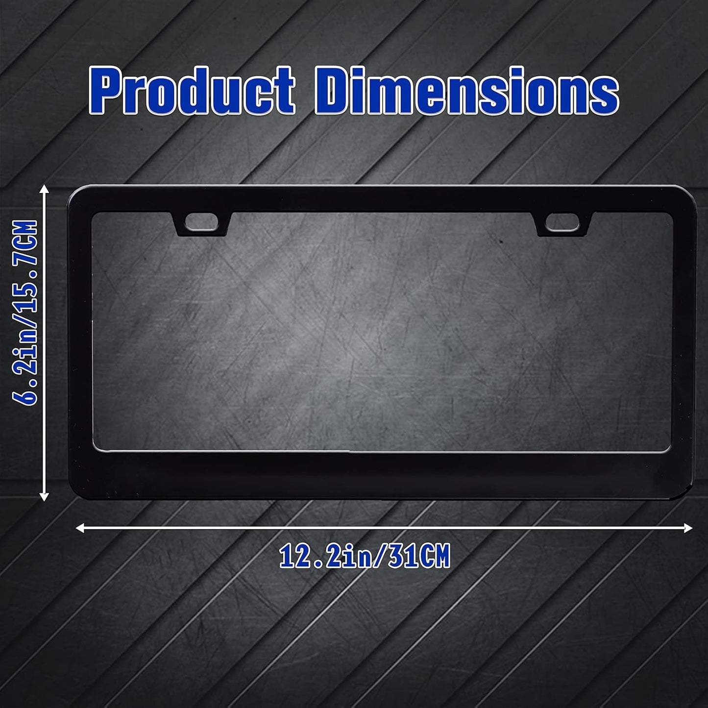 Gay Pride License Plate Frame LGBTQ License Plate Frames Personalise Stainless Steel Funny Design Compatible with Standard License Plate Holder for USA and Canada 6 X 12 Inch 2 Holes with Screws