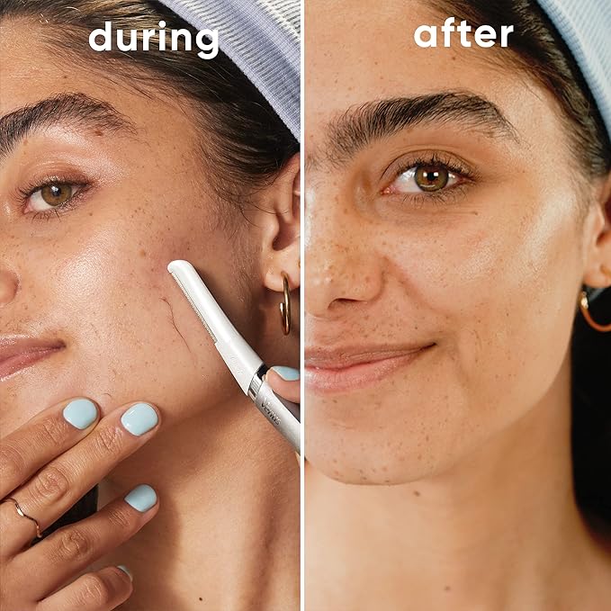 Gillette Venus Dermaplaning Tool, 2 Blade Refills, Exfoliating Face Razors for Women, Eyebrow and Facial Dermaplane Razor