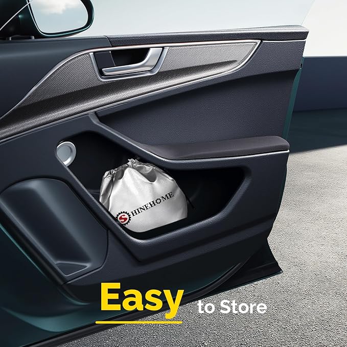 Car Windshield Sun Shade for 2018-2024 2025 2026 Honda Accord Front Window Sun Visor Reflector 210T Blocks UV Rays Foldable Sunshade Car Interior Protection Accessories