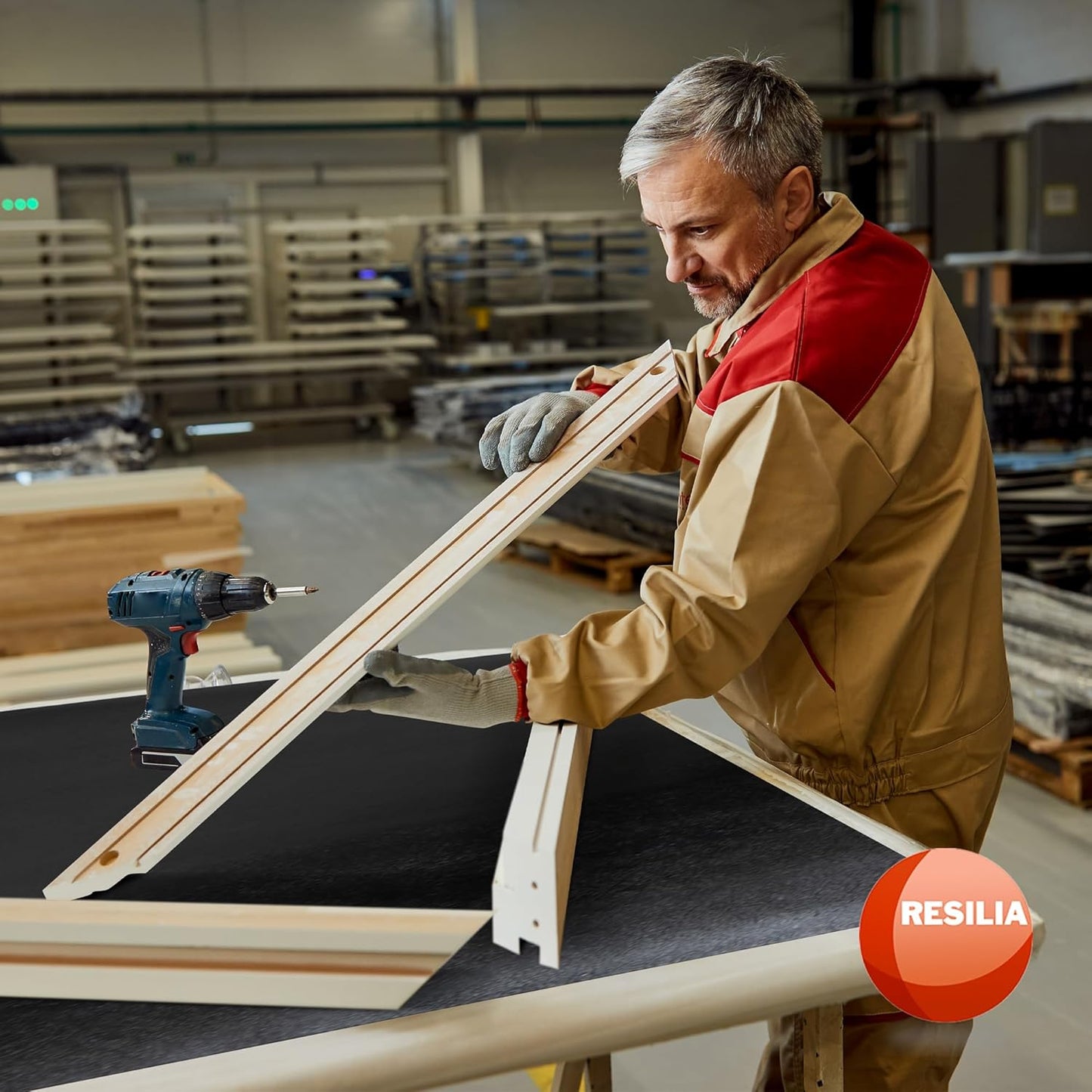 RESILIA Work Bench Mat - 30" X 96", Scratch-Resistant PVC Mats - Protect Your Workbench, Table, or Tool Station from Painting, Woodworking, Crafting, Building, & More, Black, Made in The USA