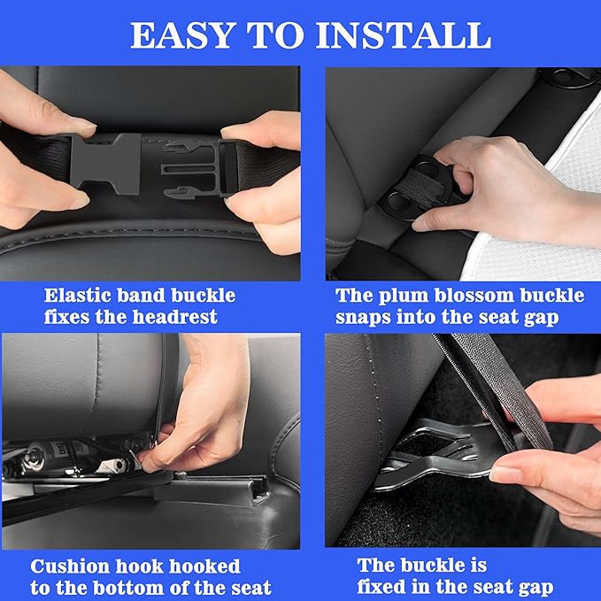 Seat Cover Custom Fit for Tesla Model Y Juniper 2020-2026 Front and Rear Car Seat Cushion Protector Pad Set All Seasons Breathable (Without Logo)