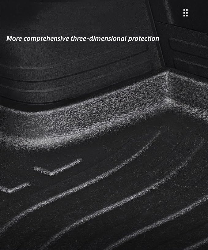 Cargo Liners Fits Honda Accord 2018-2024 Rear Trunk Floor Mats 3D Boot Tray All-Weather TPE Black
