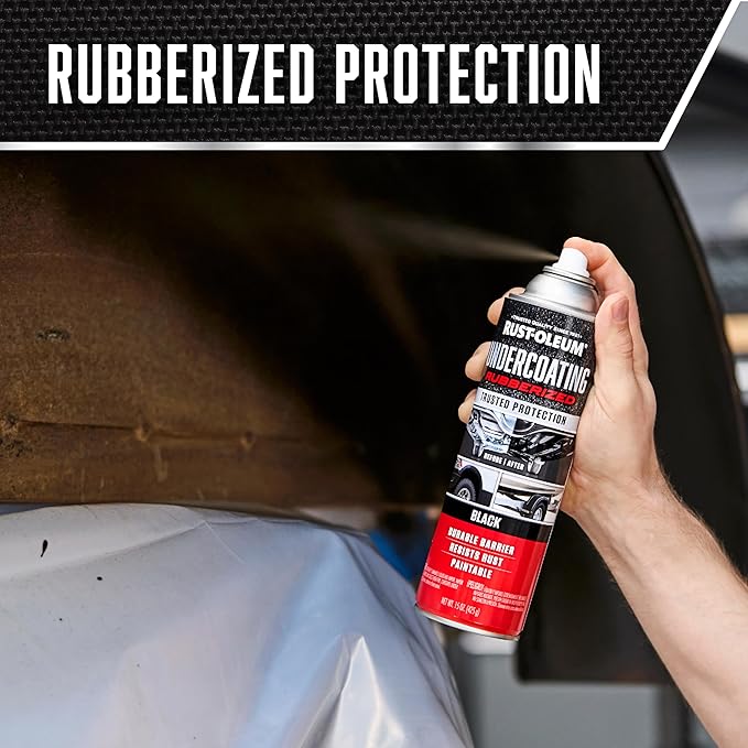 Rust-Oleum 248657 Rubberized Undercoating Spray, 15 oz, Black