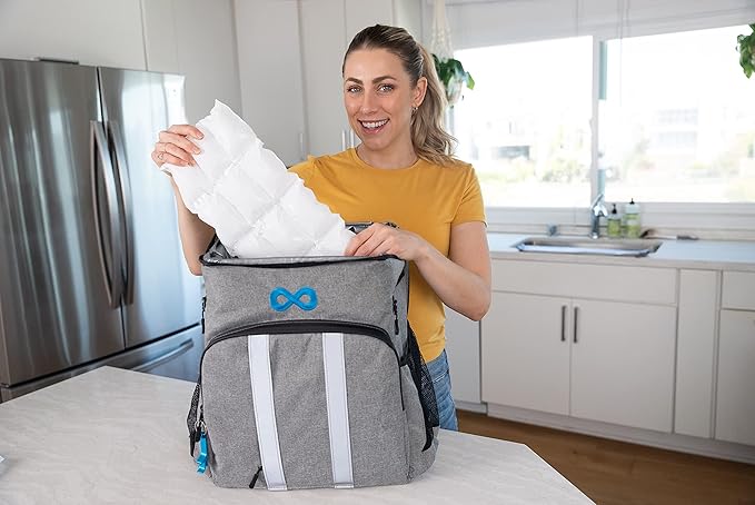Nice Packs Reusable Dry Ice Packs for Coolers, Lunch Boxes & Frozen Food - Flexible and Long Lasting (20 Single Cell Sheets)
