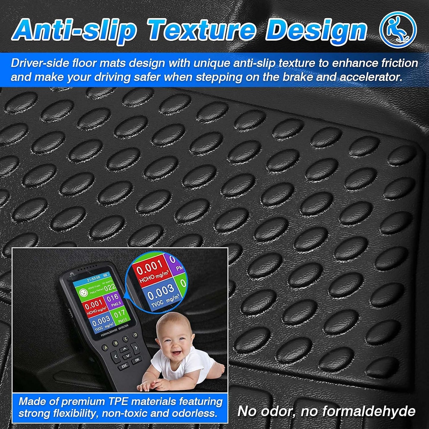 Cartist Floor Mats Fit for Audi Q5 2009-2017/2013-2017 SQ5 Accessories, All Weather Floor Liner for Q5/SQ5 Heavy Duty