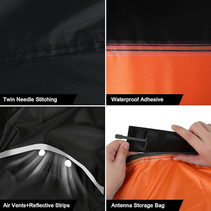 Waterproof Motorcycle Cover Replace for Indian Scout/Scout Bobber/Chief, 420D Oxford Cloth Customized Motorcycle Cover for Snow Rain Dust Protection