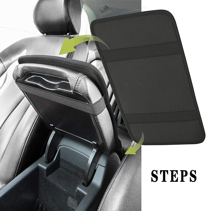 Dreaweet Stylish Cow Print Auto Center Console Pad,Car Armrest Pad Car Armrest Seat Box Cover Protector for Most Vehicle, SUV, Truck, Car