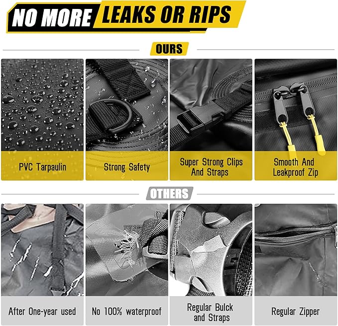 ARKSEN Hitch Cargo Carrier Bag for 19" x 53" Baskets Waterproof 10.75 Cubic Feet Large Capacity Luggage Storage (50" L x 16" W x 23" H) for Car Truck SUV RV or Trailer
