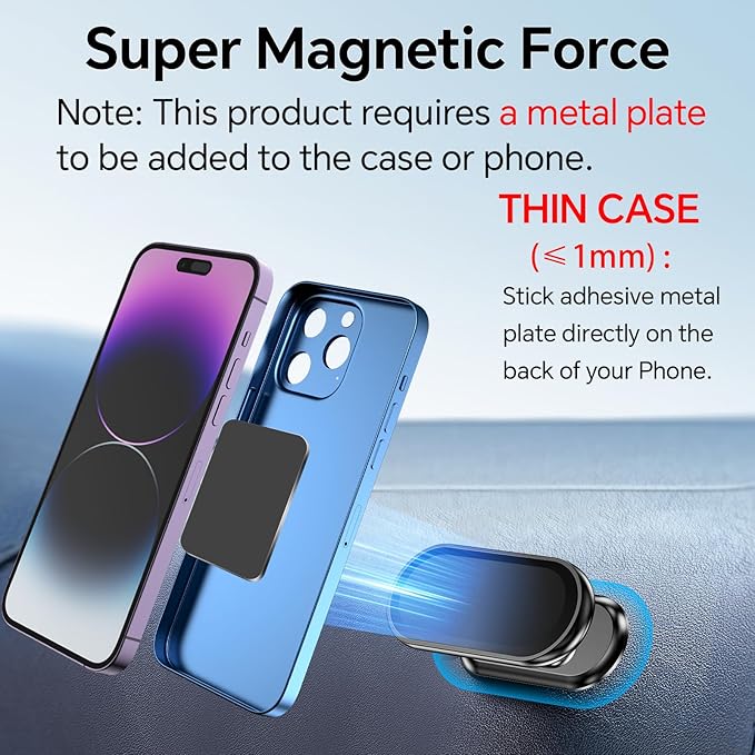 Coolpow 【4-Pack】 Magnetic Phone Holder for car