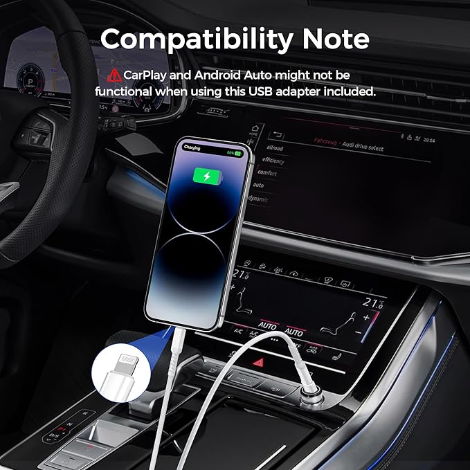 Basesailor USB C to Lightning Charger Cable 6.6FT with USB A Adapter,USB Type C Fast Charging Power Cord for Apple iPhone 14 13 12 11 Mini Pro Max Plus,XS XR X 8 7 6 5 SE,iPad 8 9 8th 9th Generation