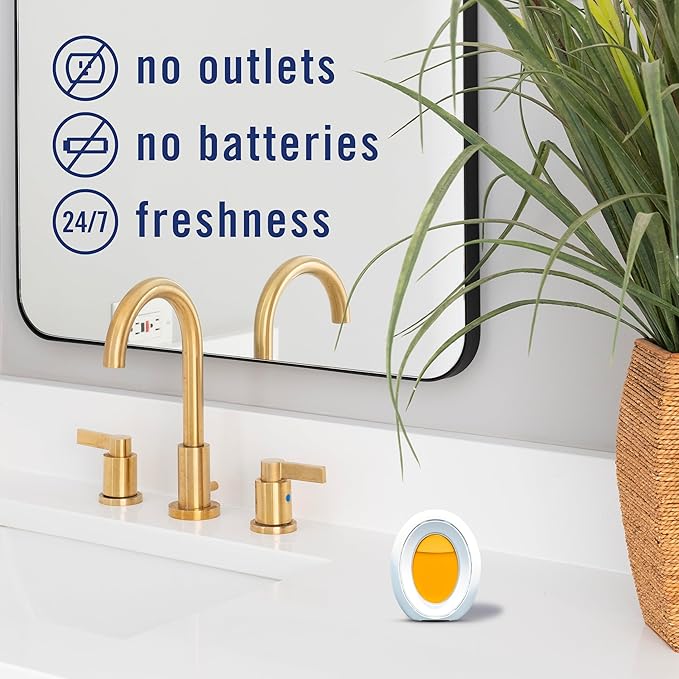 Febreze Bathroom Air Freshener, Odor-Fighting, Plug In Alternative, Air Fresheners for Small Spaces in Home, Bathroom, Kitchen, & Closet, Pet & Litter Box Odor Fighter, Hawaiian Aloha Scent, 4ct