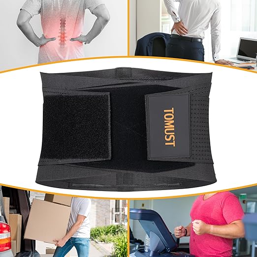 Back Brace - Breathable Waist Belt Lumbar Support for Lower Back Pain Relief, Recovery, Sciatica, Scoliosis, Herniated Disc, Lifting, With Dual Adjustable Straps for Men/Women, S