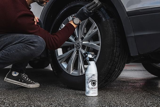 Sisbrill Ybony Plastic Restorer for Cars – Renews Faded Plastic Trim, Protects Against UV & Dirt – Pack of 2 (25 fl oz Each)