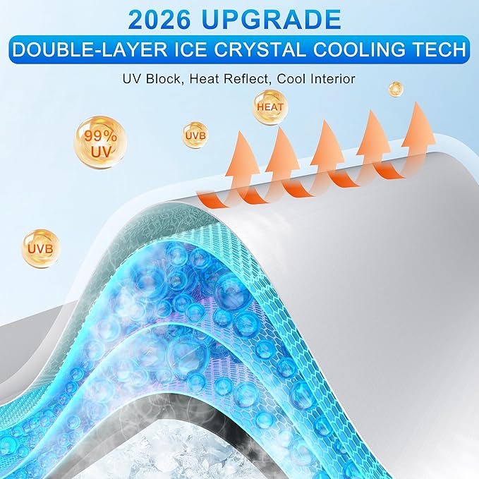 INSAUTO Custom Fit Windshield Sun Shade Accessories for Nissan Altima 2019-2026, Foldable Front Window Sunshade, UV & Heat Reflector, Keeps Interior Cool, Includes Storage Bag