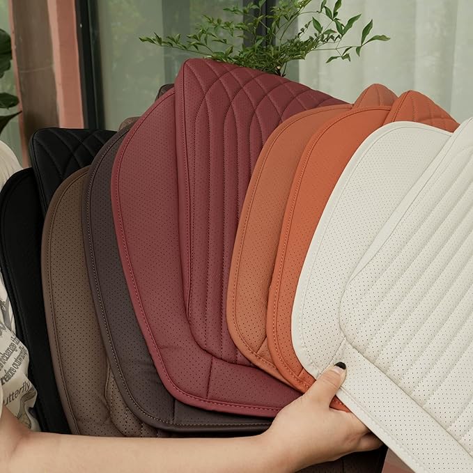 Car Seat Cushion Fit for BMW Accessories Front and Rear Seat Pad for Car Driver Seat Office Chair Chestnut Brown(1PC)