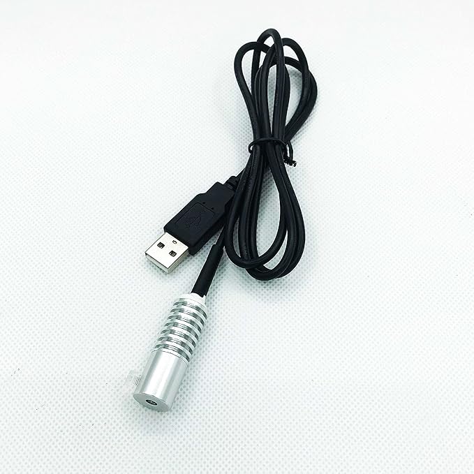 Side Glow Fiber Optic USB Light Source Illuminator Fiber lamp Light Source Guide Fiber LED Light Source 5V Fiber Small Light Source(Blue, 5mm)