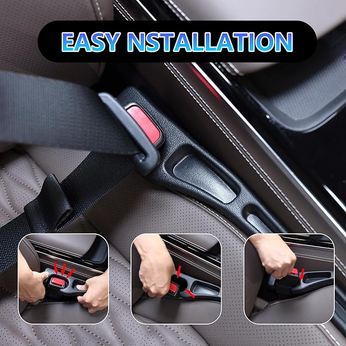 【Compatible with Mercedes-Benz GLE GLC】 Seat Gap Filler,No Drop Seat Guard Compatible with Mercedes-Benz GLE GLC,Drop Seat Guards for Cars(2Pcs),Emergency Keychain Car Escape Tool(2Pcs)