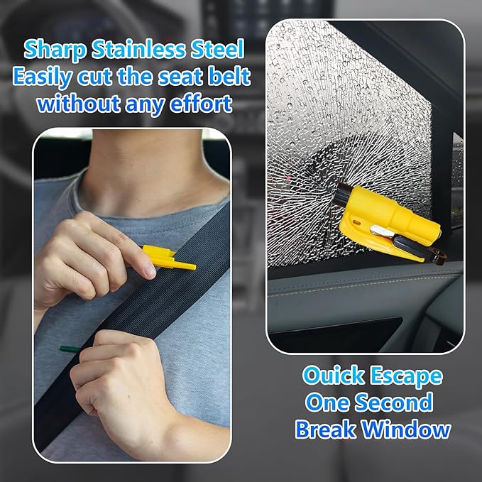 【Compatible with Honda Pilot】 Seat Gap Filler,No Drop Seat Guard Compatible with Honda Pilot,Drop Seat Guards for Cars(2Pcs),Emergency Keychain Car Escape Tool(2Pcs)