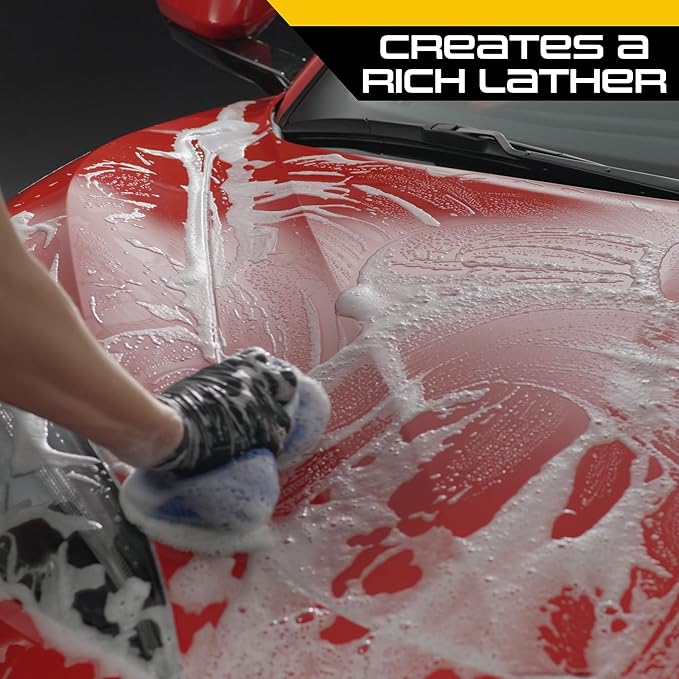 Formula 1 Car Wash and Carnauba Wax, 2-in-1 Car Cleaning Soap for Auto Detailing, Removes Tough Dirt and Leaves a Brilliant Shine (16 ounces)