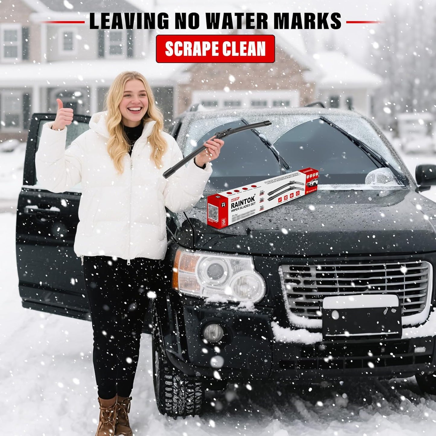 Windshield Wiper Blades Replacement for 2015-2023 Ford Edge Original Factory Quality Front Rear Wipers Blade Set for My Car - 28" 28" 15" (Pack of 3)