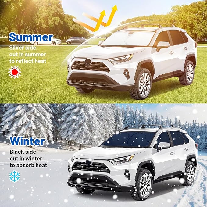 Car Window Shades Intended for Hyundai Kona 2024-2026, Privacy Window Covers 8PCS for Side, Rear & Windshield, Car Shield Sunshade for Privacy Protection, Heat Blocking, Camping and Parking