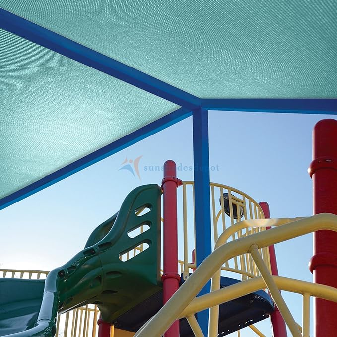 TANG Sun Shade Fabric Roll 8'x99' Shade Cloth for Garden Turquoise Green HDPE Mesh Shading Pergola Cover Replacement Canopy, 95% Blockage Sunshades for Outdoor Patio Backyard Plant