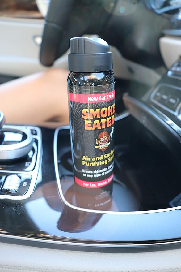 Smoke Eater Odor Eliminator Aerosol Spray, Spring Fresh Linen, 3.5 oz — Tea Tree Oil Breaks Down Smoke at the Molecular Level