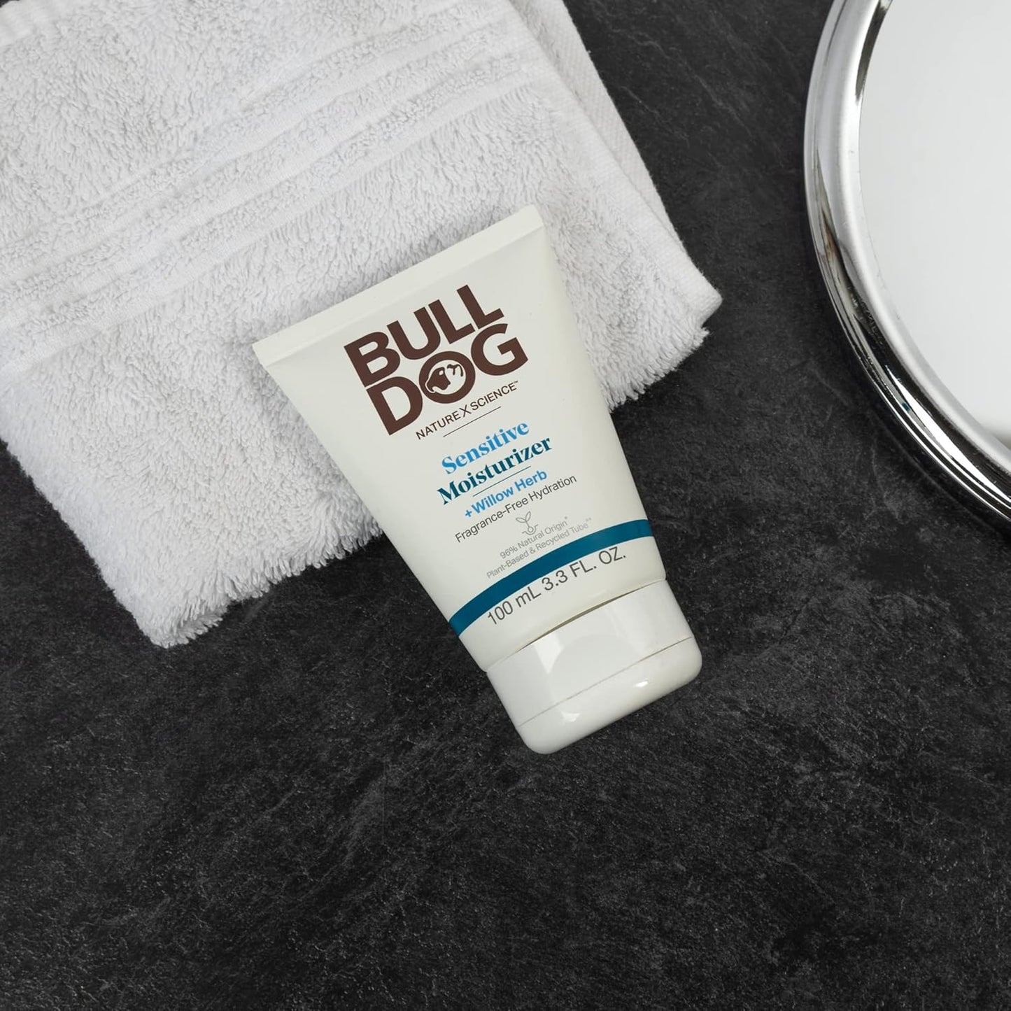 BULLDOG Mens Skincare and Grooming Face Moisturizer Fragrance Free, Sensitive, 3.3 Fluid Ounce