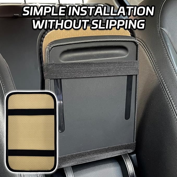 Purple Bling Car Console Cover Hot Purple Arm Rest Center Console Cushion Pad, Universal Anti-Slip Leather Armrest Box Decor Protector Crystal Sparkling Rhinestone Car Accessories(Purple)