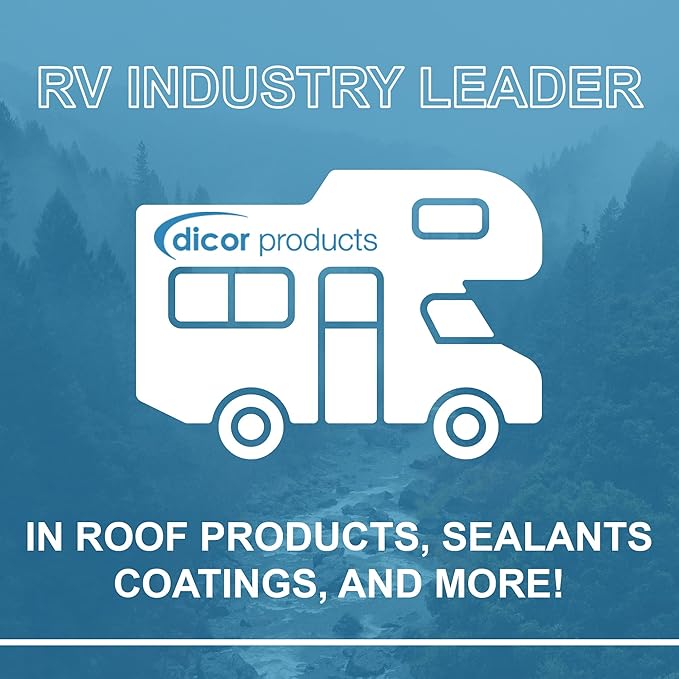 Dicor RP-CRCT-1 EPDM Roof Acrylic Coating - 1 Gallon - Tan - Long-Lasting and Durable