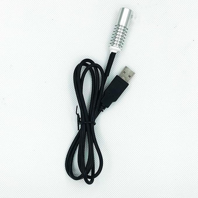 Side Glow Fiber Optic USB Light Source - Fiber LED Illuminator (Green, 8mm)