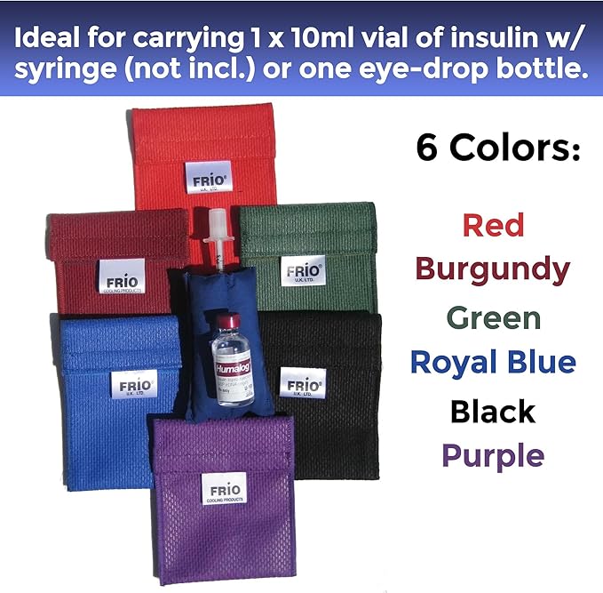 FRIO Cooling Wallet - Insulin Cooler for 45+ Hours of Stress Free On The Go - Purple Mini