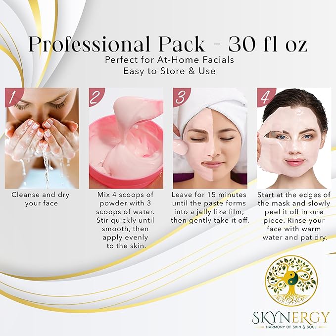 Australian Sheep Placenta Jelly Masks - Professional Grade HydroGlo facials Peel Off Face Mask for Skin Hydration, Radiance, Reduced Fine Lines, and Pigmentation | 12 Applications (30 Fl Oz)