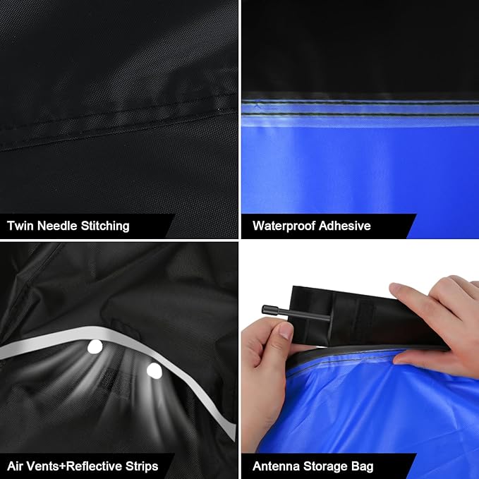 Waterproof Motorcycle Cover Replace for Indian Scout/Scout Bobber/Chief, 420D Oxford Cloth Customized Motorcycle Cover for Snow Rain Dust Protection
