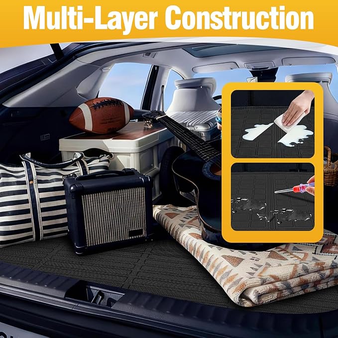 Trunk Liner Cargo Liners for Mazda CX-30 2020-2026 Rear Trunk Floor Mats 3D Boot Tray All-Weather TPE Black