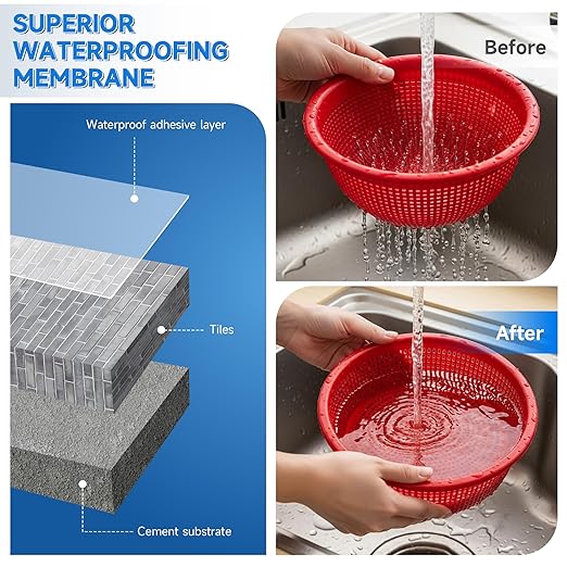 21oz Transparent Waterproof Sealant Coating Invisible Waterproof Agent, Waterproofing Adhesive for Roofs, Walls, Bathroom, Shower, Wood, Indoor & Outdoor Water Proof Clear Paint Sealer 600g