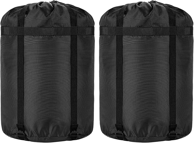 Compression Stuff Sack, 24L/36L/46L Sleeping Bags Storage Stuff Sack Organizer Waterproof Camping Hiking Backpacking Bag for Travel - Great Sleeping Bags Clothes Camping