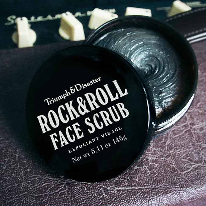 Triumph & Disaster | Rock & Roll Face Scrub for Men | Natural, Exfoliating Pore Cleansing Facial Scrub - Removing Blackheads and Dirt, 5.11 oz