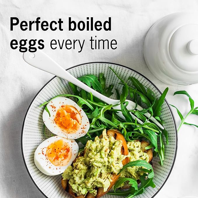 Pop Art BeepEgg – Egg Timer for Boiling Eggs – Musical Egg Cooker for Soft, Medium, Hard Boiled Eggs – Food Safe – Singing Floating Egg Timer – Egg Cooker for 3 Levels of Doneness - Brainstream