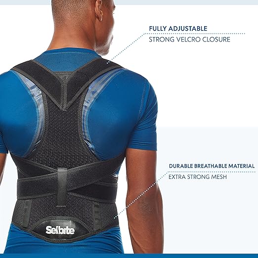 Back Brace Posture Corrector for Men and Women - Adjustable Posture Back Brace for Upper and Lower Back Pain Relief - Muscle Memory Support Straightener (Large)