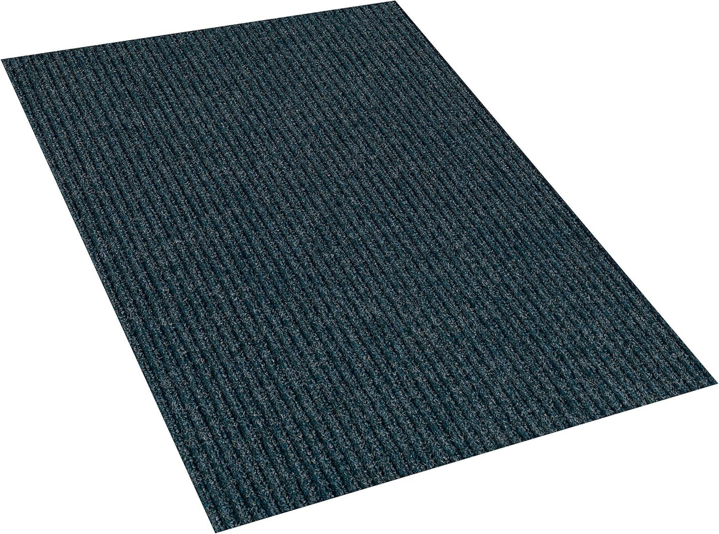 KOECKRITZ Heavy Duty Durable All Weather Indoor/Outdoor Non Slip Entrance Mat Rugs and Runners for Office Business Building Home Garage Front Door - 2' x 12' Blue