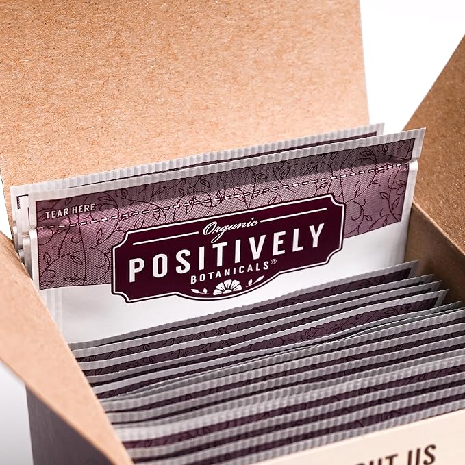 Organic Positively Botanicals Company, Tulsi Leaf Herbal Tea Bags, 20 Count