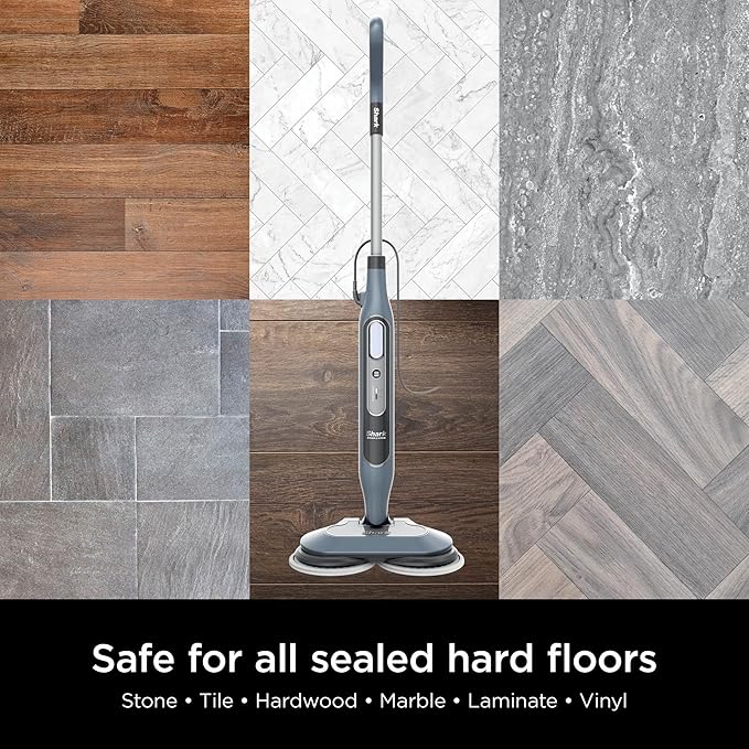 Shark S8000 Steam & Scrub All-in-One Scrubbing and Sanitizing Hard Floor Steam Mop pure water (Renewed)