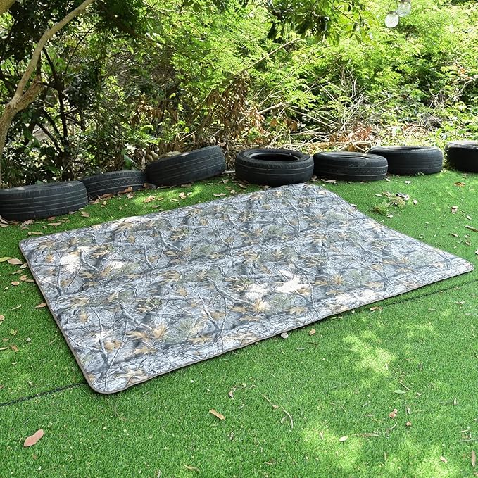 Military Poncho Liner 55”x 79” Camping Blanket Insulation Compact Waterproof for Travel Stadium Outdoor Camping