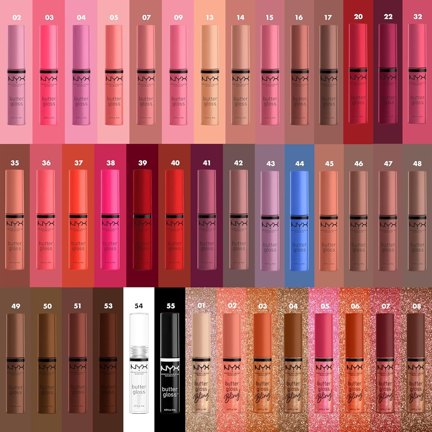 NYX PROFESSIONAL MAKEUP Butter Gloss, Non-Sticky Lip Gloss - Creme Brulee (Natural)