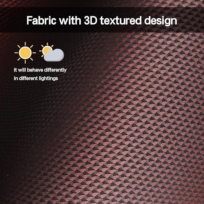 coverdream 2026 Rav4 Seat Covers Custom Fit for 2026 Toyota Rav4 Hybrid (Woodland/Limited) SUV,Full Set Polyester Car Seat Protector Black & Wine Red