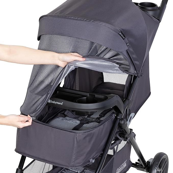 Baby Trend Passport® Carriage Stroller Travel System with EZ-Lift™ Infant Car Seat, Dash Black